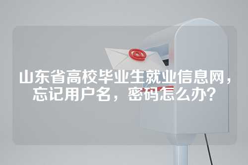 山东省高校毕业生就业信息网，忘记用户名，密码怎么办？